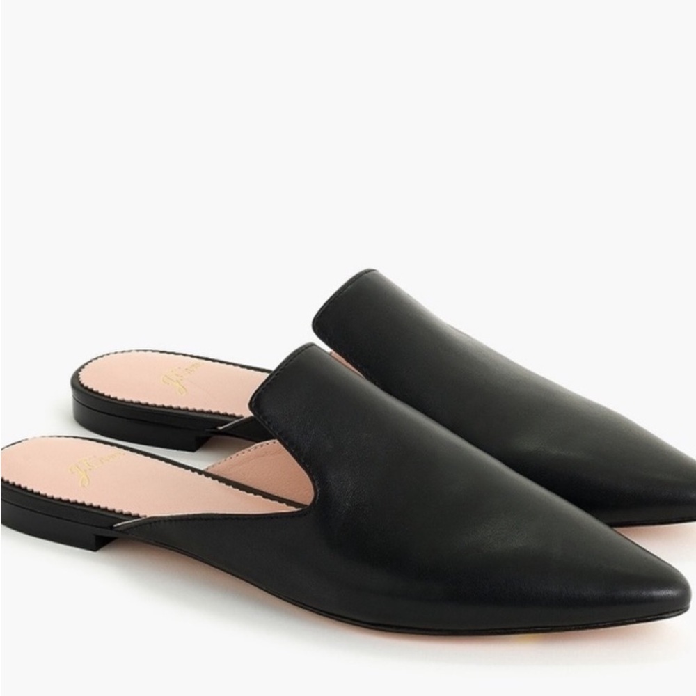 JCrew 🆕 leather Mules 9M includes a dust bag. Never Worn